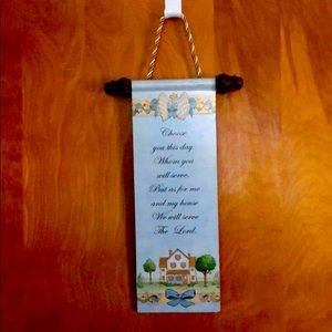 Wooden plaque
